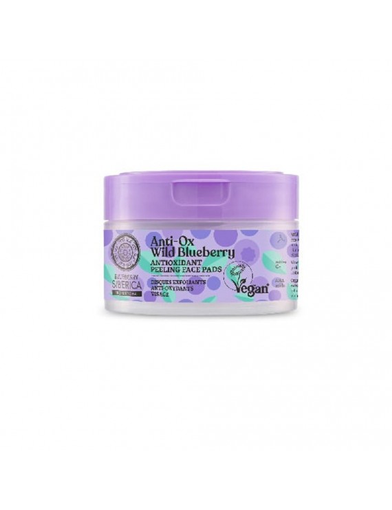 Natura Siberica Anti-OX Wild Blueberry Antioxidant Peeling Face Pads Αντιοξειδωτικά Peeling Pads Προσώπου, 20τεμ