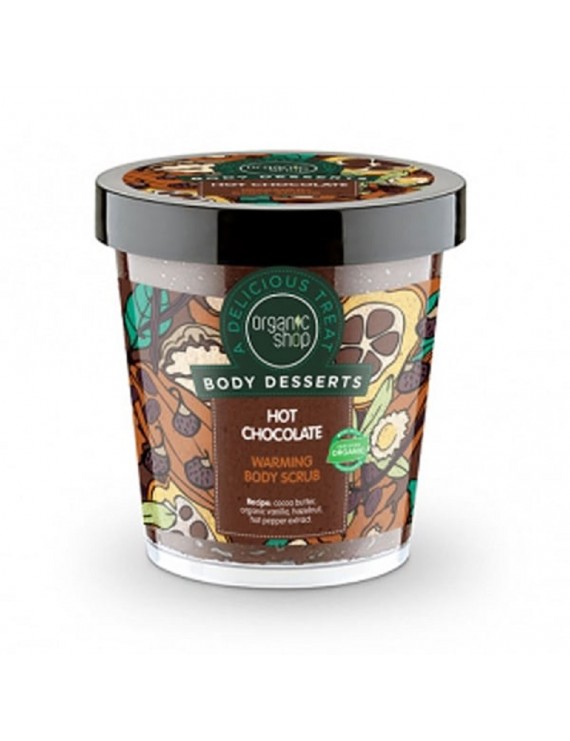 Natura Siberica Body Desserts Hot Chocolate Ζεστή Σοκολάτα Θερμαντικό Απολεπιστικό Σώματος, 450ml