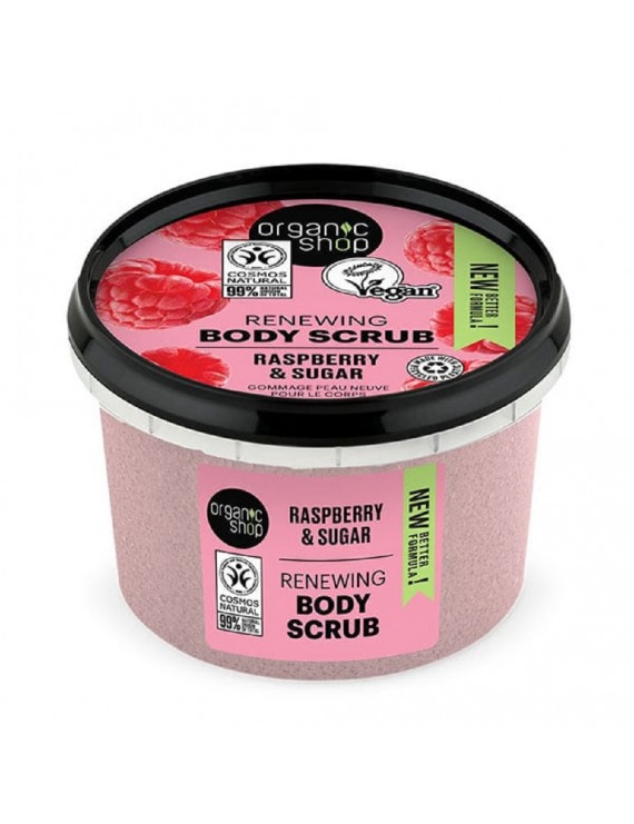 Natura Siberica Renewing Body Scrub Raspberry & Sugar Απολεπιστικό Σώματος, 250ml