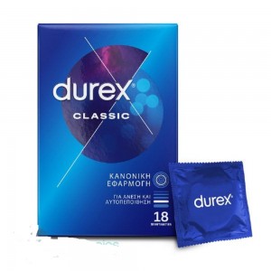 Durex Προφυλακτικά Classic με Κανονική Εφαρμογή, 18τεμ
