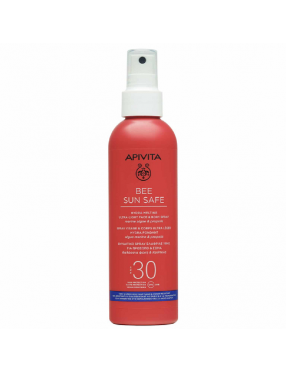 Apivita Bee Sun Safe Hydra Melting Ultra Light Face & Body Spray SPF30 Ενυδατικό Αντιηλιακό Προσώπου & Σώματος, 200ml